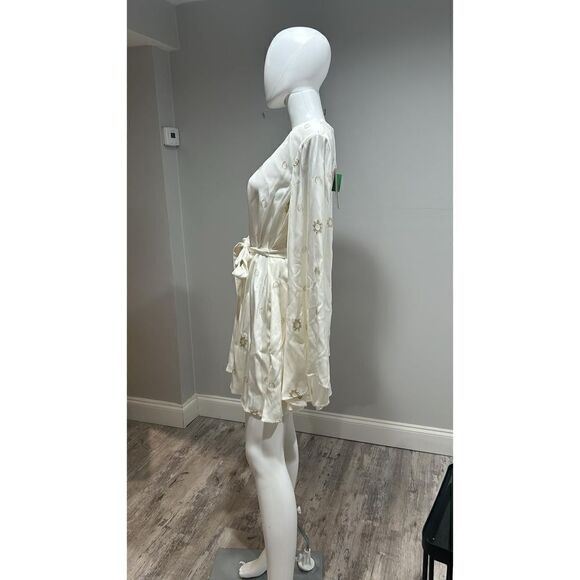 Stella McCartney Metallic Long Sleeve Minidress Size 40 (4-6) - Picture 9 of 14